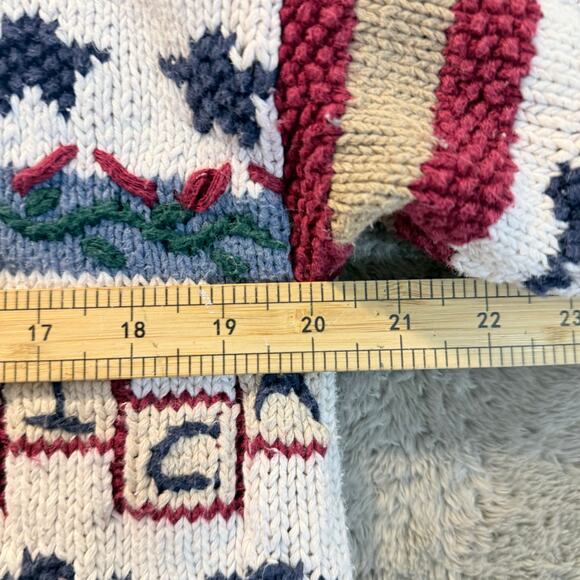 Northern Isles Cardigan Sweater American Flag M 4th July USA Patriotic Americana - Picture 11 of 12